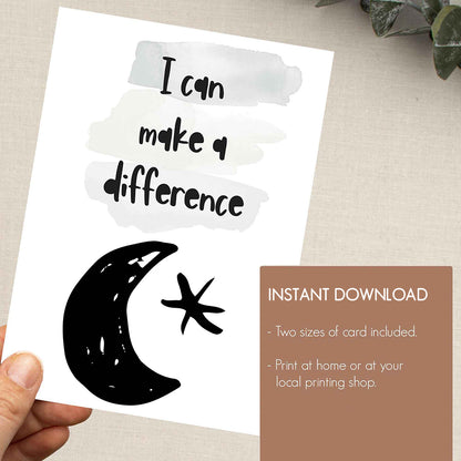 26 Printable Children's Forest-Themed Affirmation Cards - Digital Download (PDF)