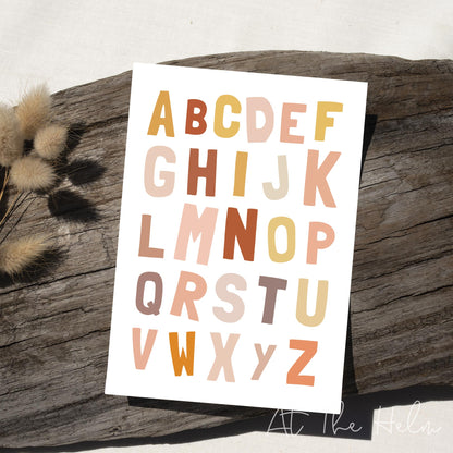 Alphabet Children's Print - Instant PDF Download - At The Helm NZ