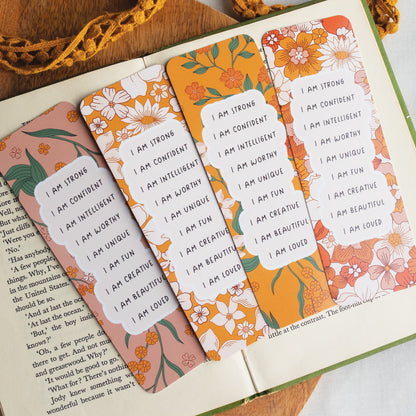 Floral Affirmation Bookmarks