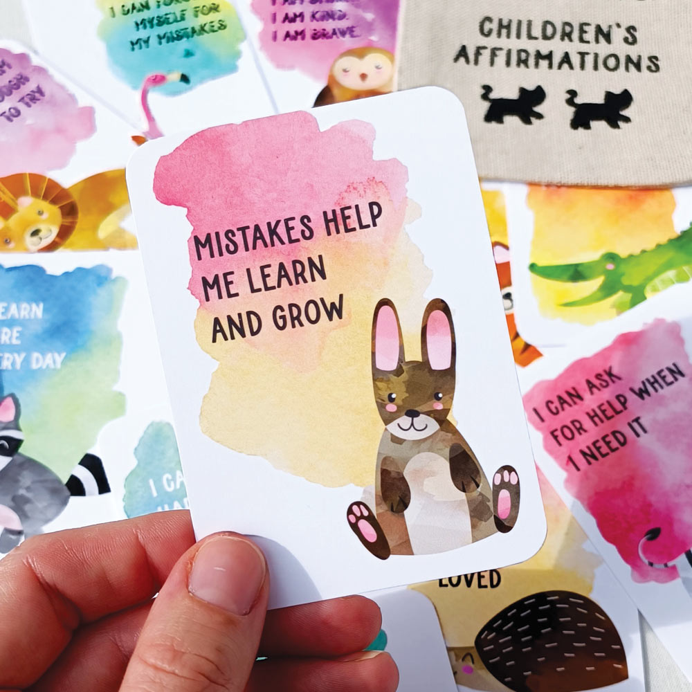 Little Pouch Of Children's Affirmations - Mini Affirmation Cards