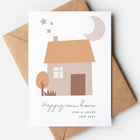 Happy New Home Personalised Greeting Card from At The Helm NZ