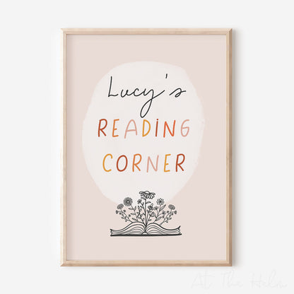 Personalised Reading Corner Print