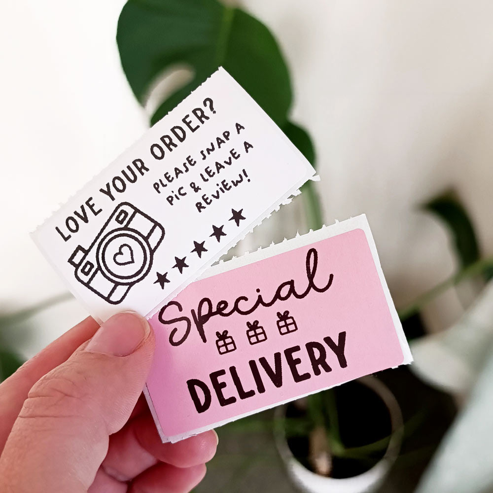 Special Delivery Packaging Stickers