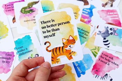 32 Printable Children's Affirmation Cards - Digital Download (PDF)