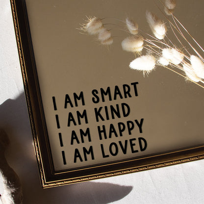 Children's Small Affirmation Mirror Decal