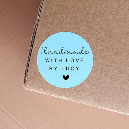 Custom Handmade With Love Packaging Stickers