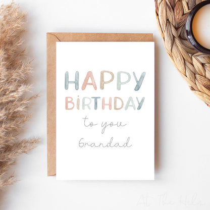 Happy Birthday To You - Personalised Watercolour Greeting Card