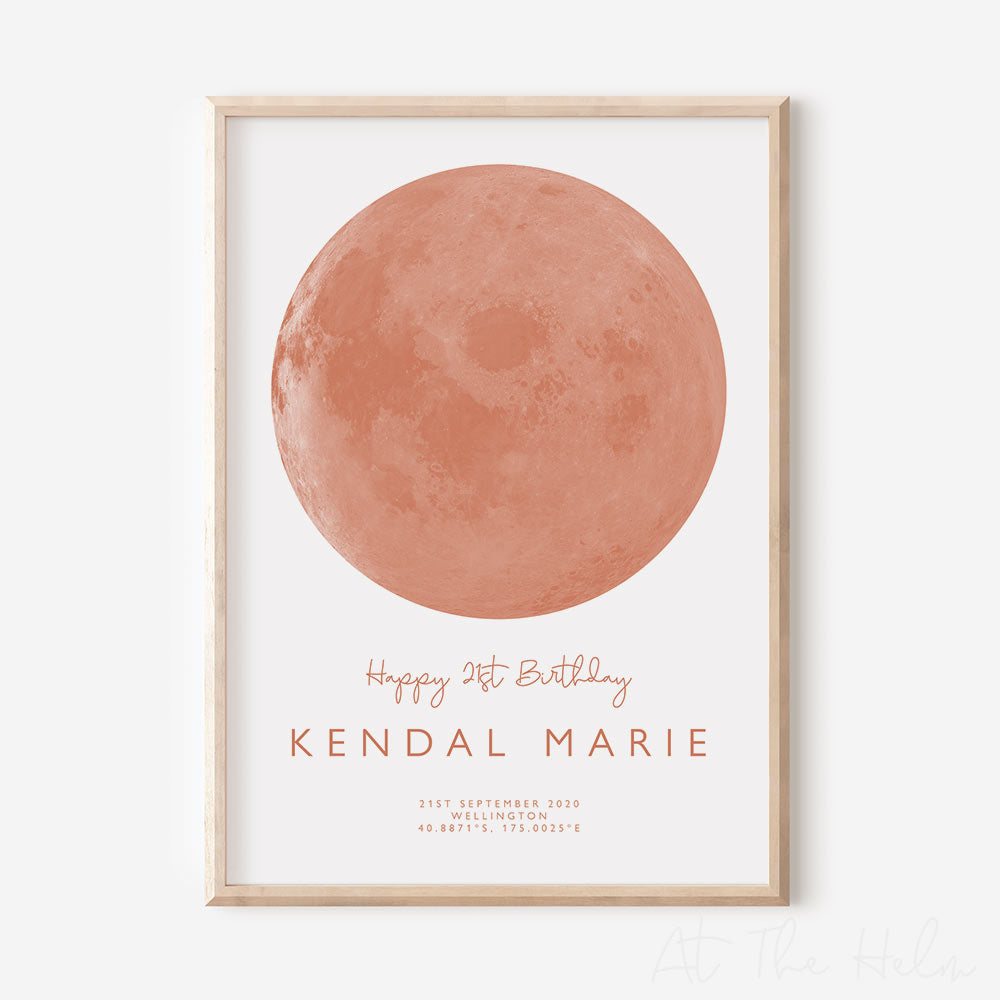 Custom Moon Phase Print - At The Helm NZ