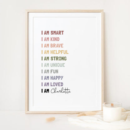 Children's "We Are" Custom Affirmation Print