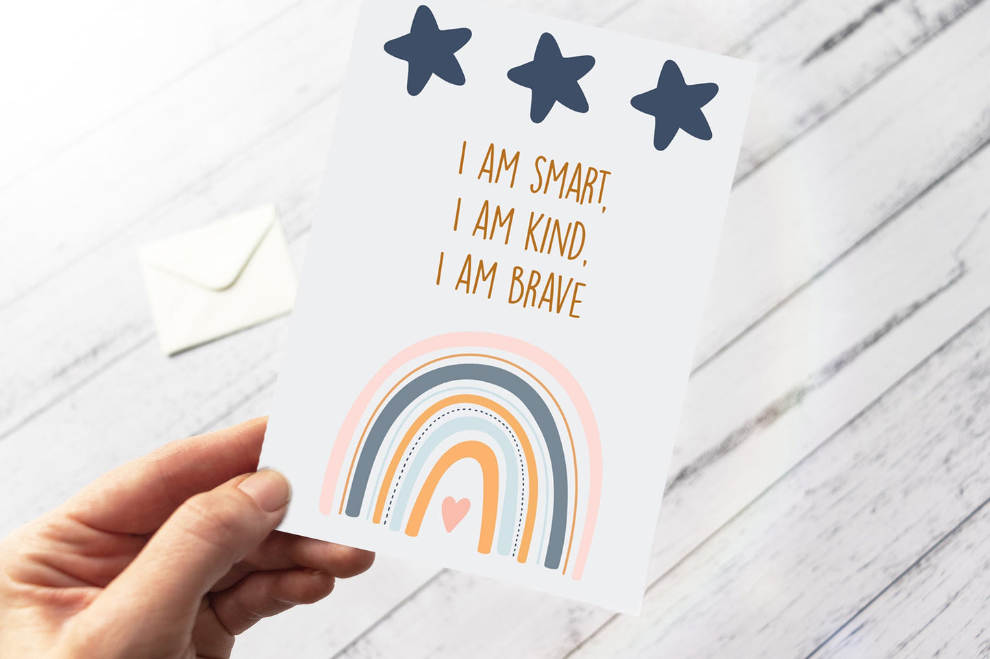 26 Printable Children's Rainbow Affirmation Cards- Digital Download (PDF) - At The Helm