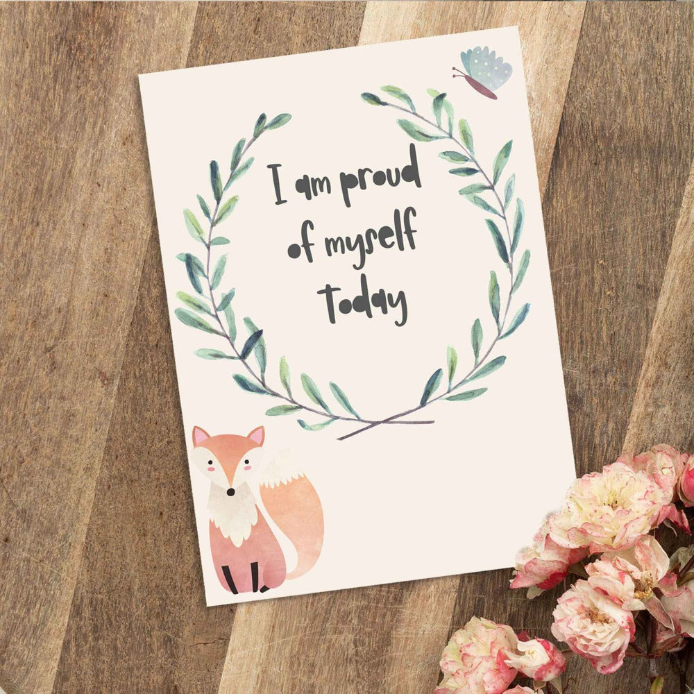 32 Printable Children's Forest-Themed Affirmation Cards - Digital Download (PDF) - At The Helm