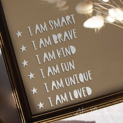 Children's Affirmation Mirror Decal - At The Helm