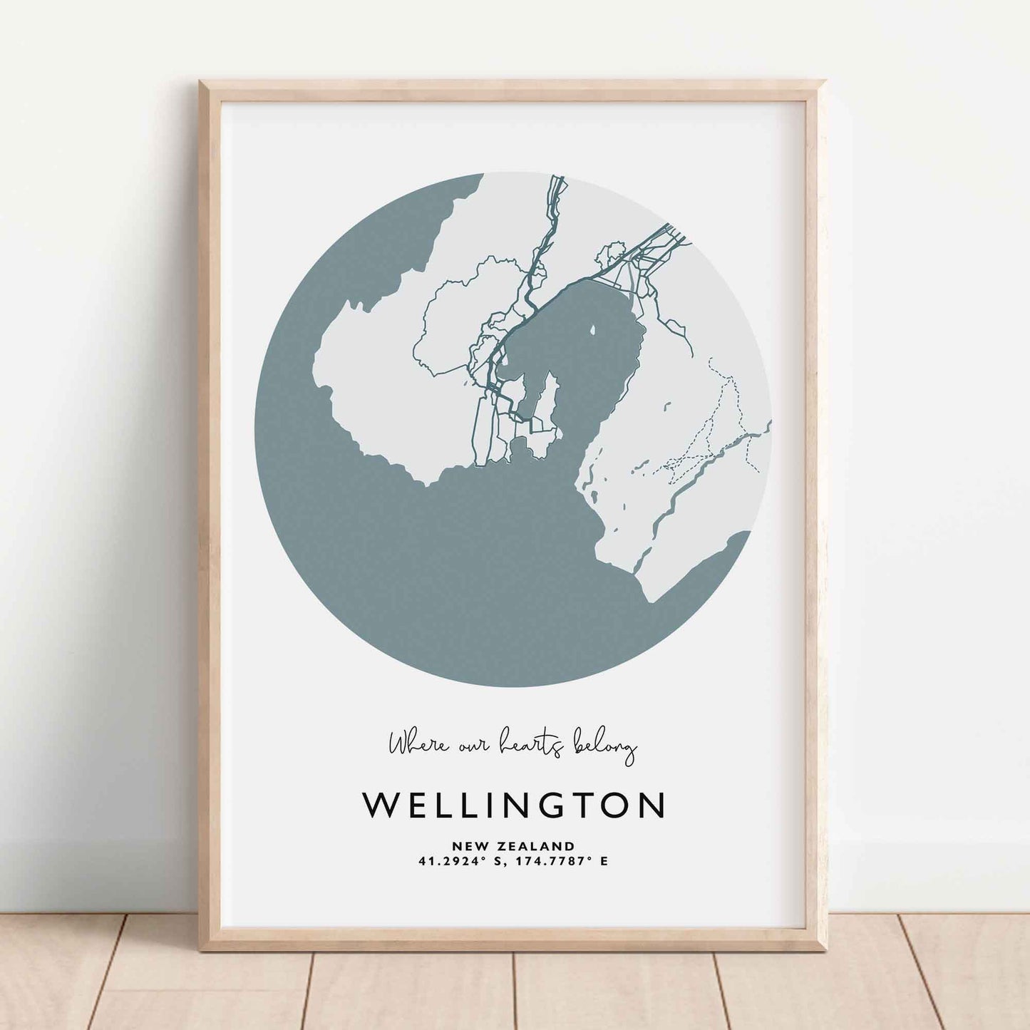 Circle map print - At The Helm NZ