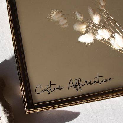 Custom Affirmation Mirror Decal