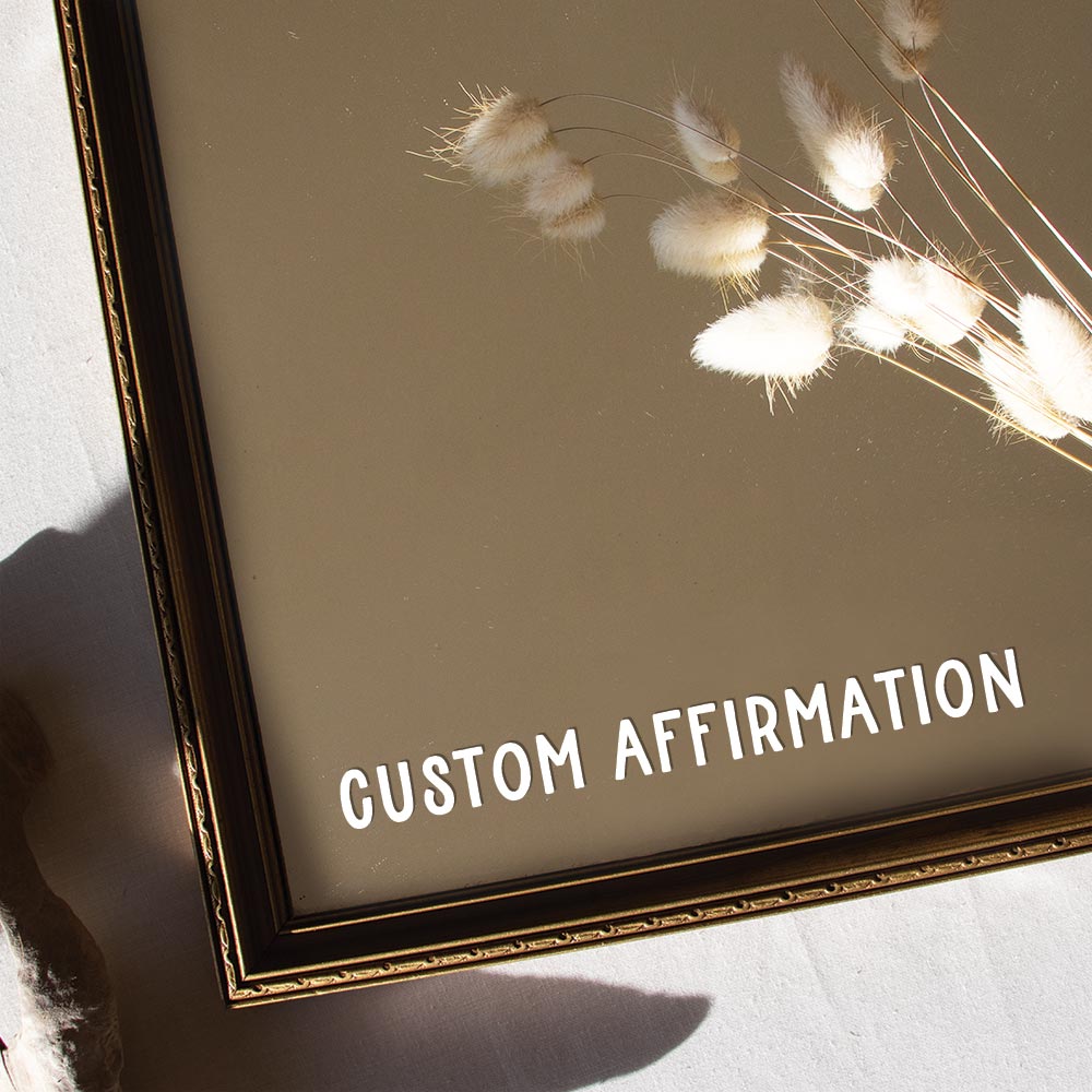 Custom Affirmation Mirror Decal