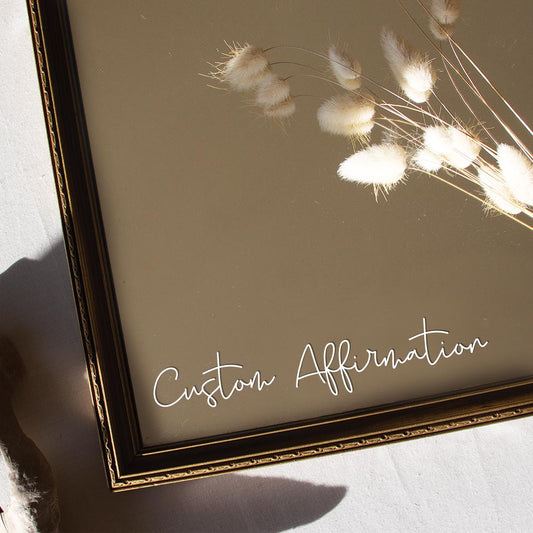 Custom Affirmation Mirror Decal