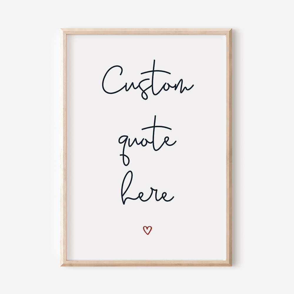 Custom Quote Art Print - At The Helm NZ