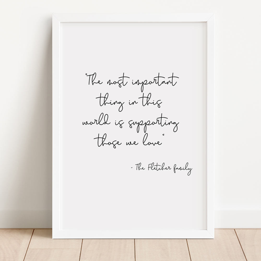 Custom Quote Art Print - At The Helm NZ