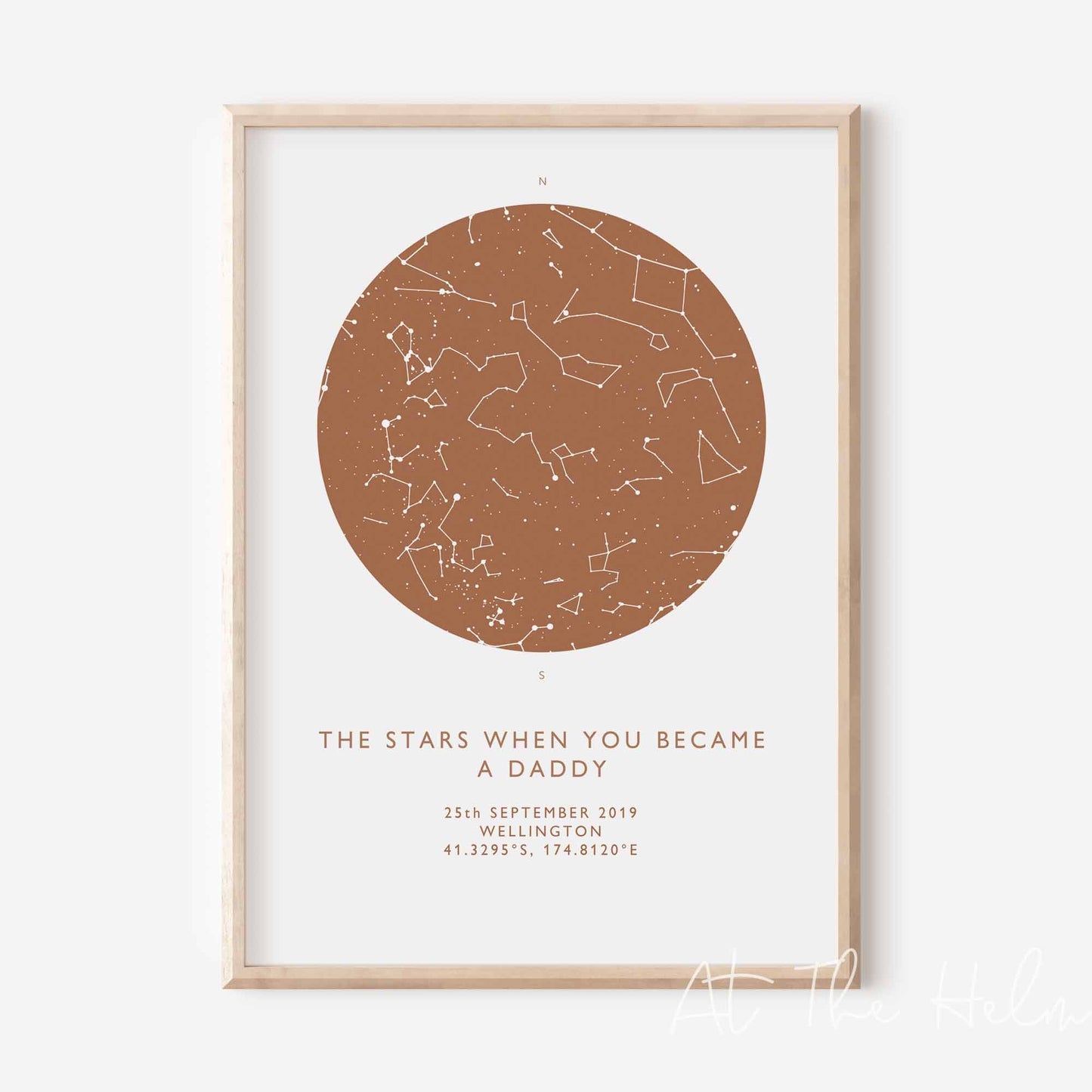 Father's Star Map Print