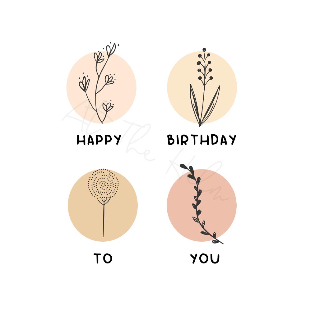 Printable "Happy Birthday To You" Greeting Card - Instant Digital Download