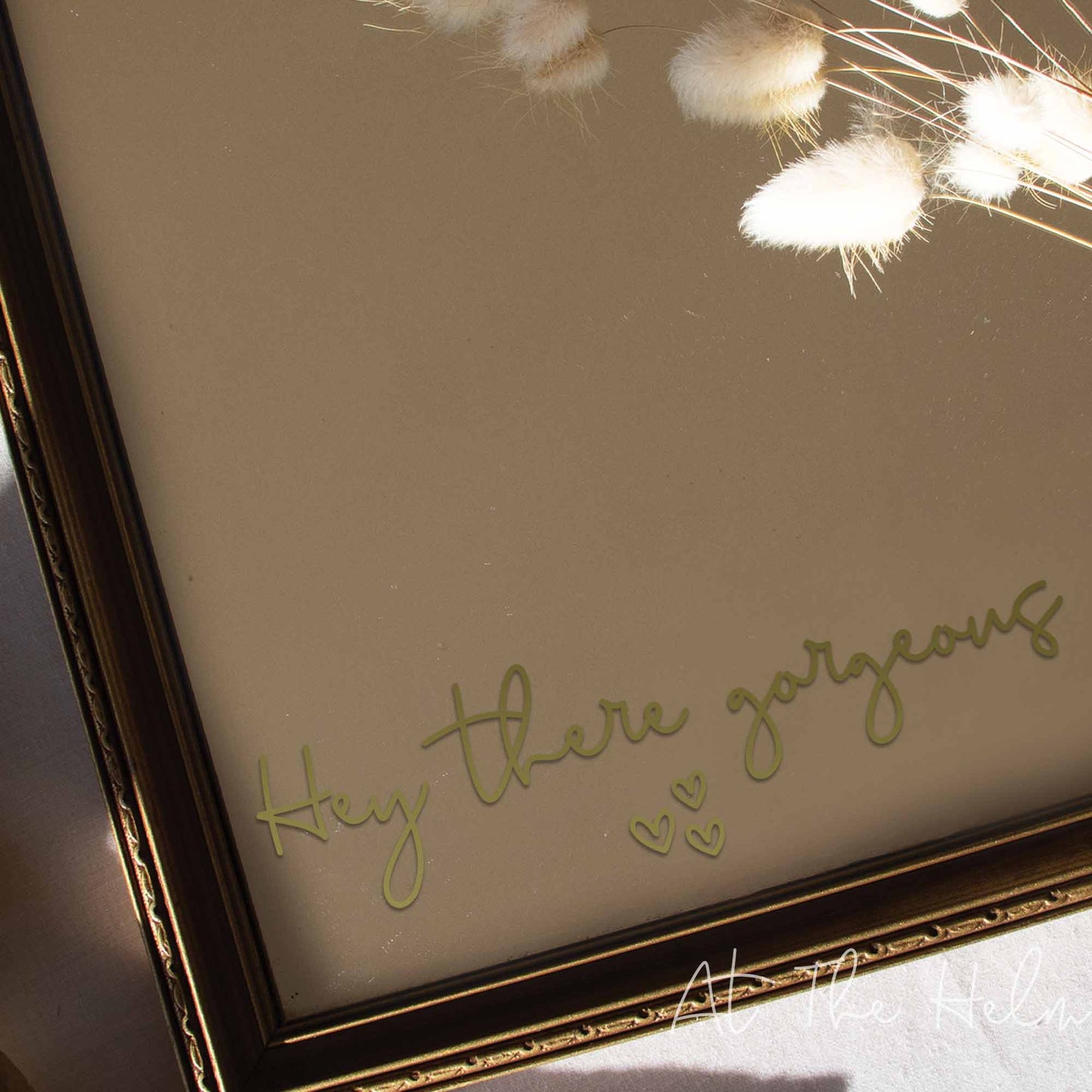 "Hey There Gorgeous" Affirmation Mirror Decal - At The Helm