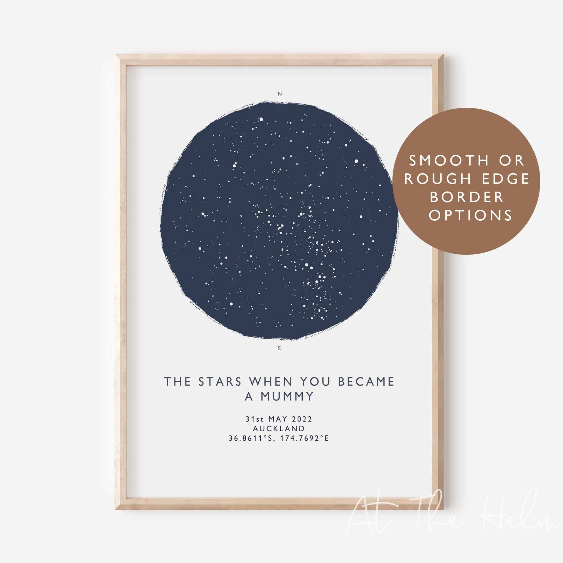 Mother's Star Map Print - At The Helm