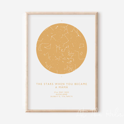 Mother's Star Map Print - At The Helm