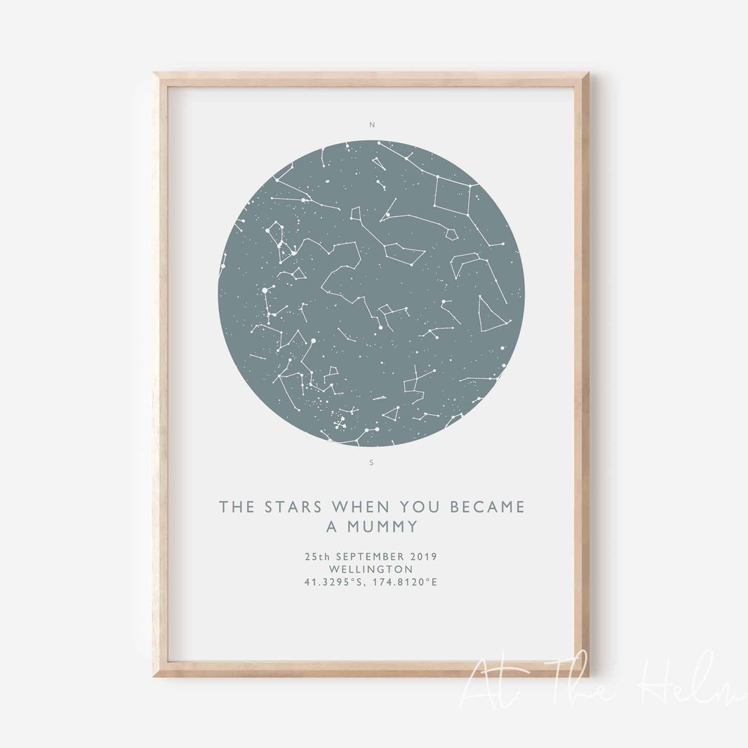 Star Map Prints - At The Helm NZ