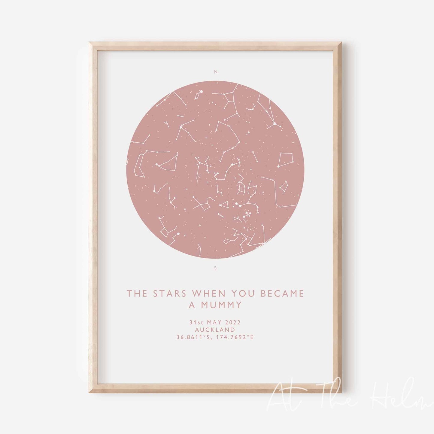 Mother's Star Map Print - At The Helm