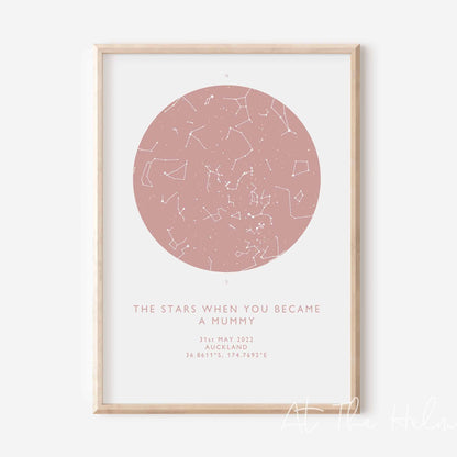 Mother's Star Map Print - At The Helm