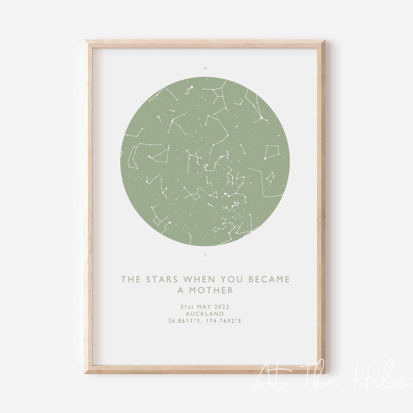 Mother's Star Map Print - At The Helm