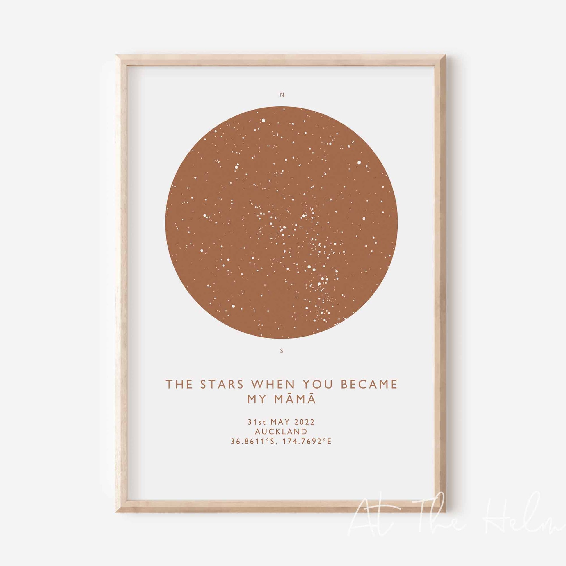 Mother's Star Map Print - At The Helm