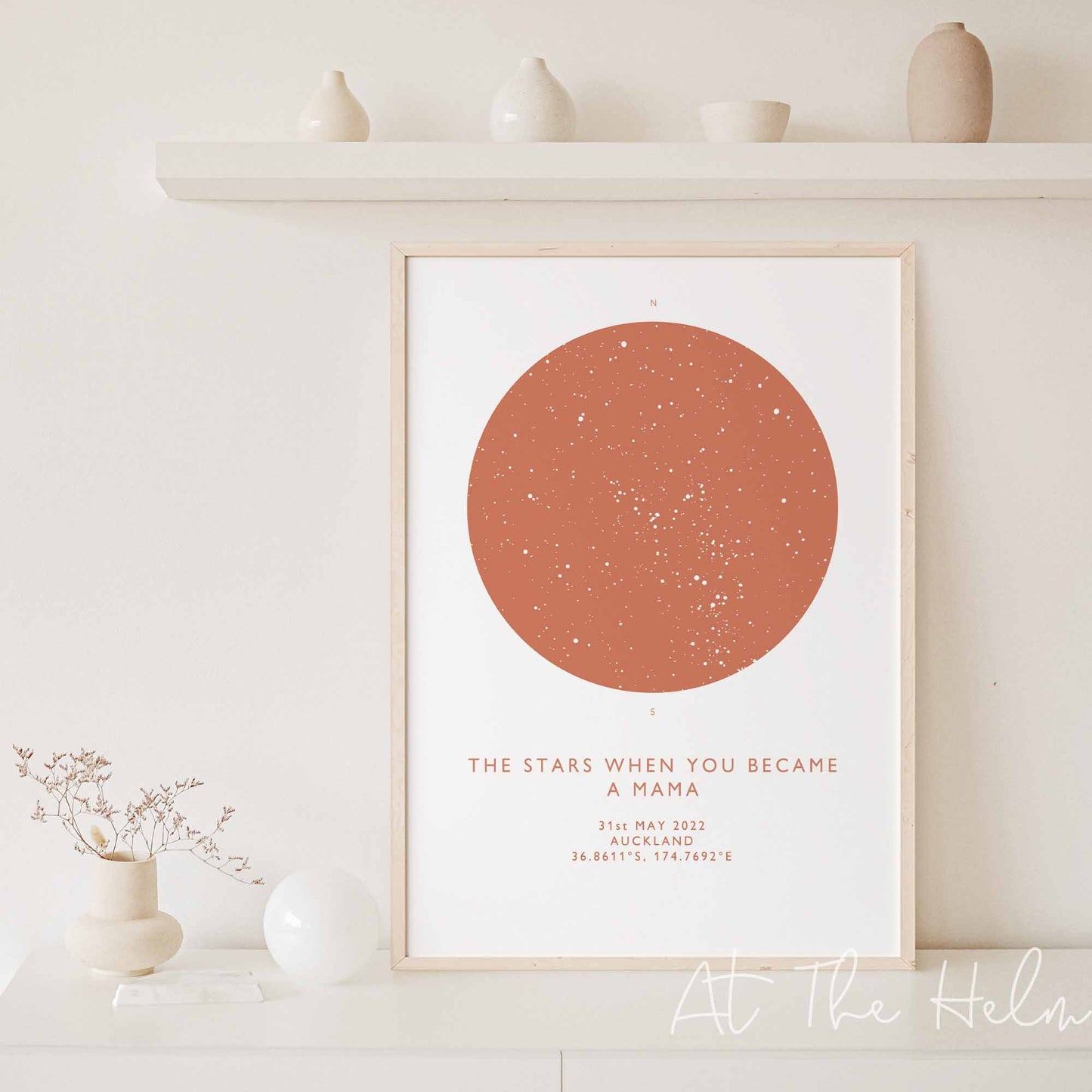 Mother's Star Map Print - At The Helm