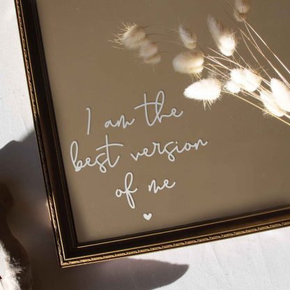 "The Best Version Of Me" Affirmation Mirror Decal - At The Helm