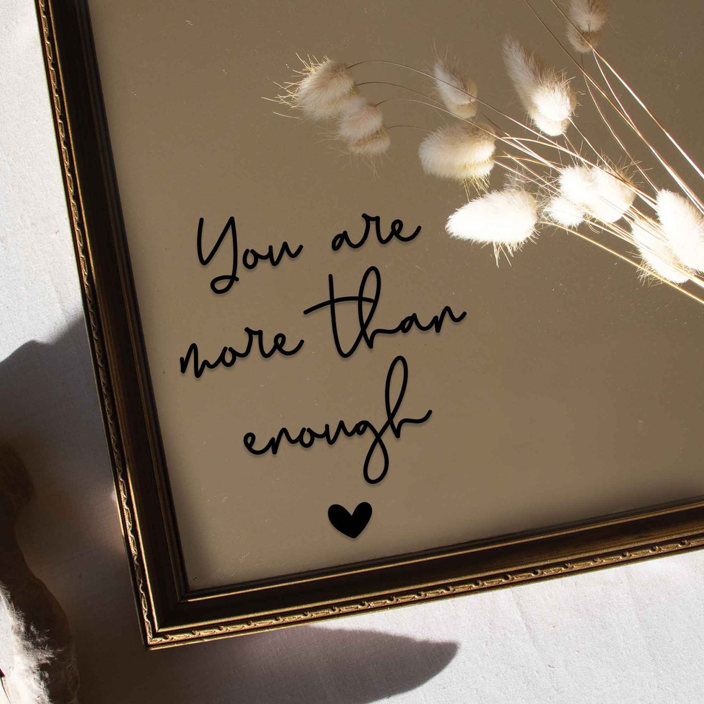 "You Are More Than Enough" Affirmation Mirror Decal - At The Helm