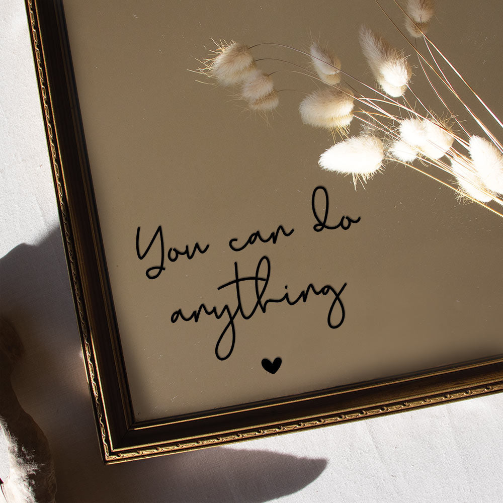 You Can Do Anything Affirmation Mirror Decal Sticker - At The Helm NZ